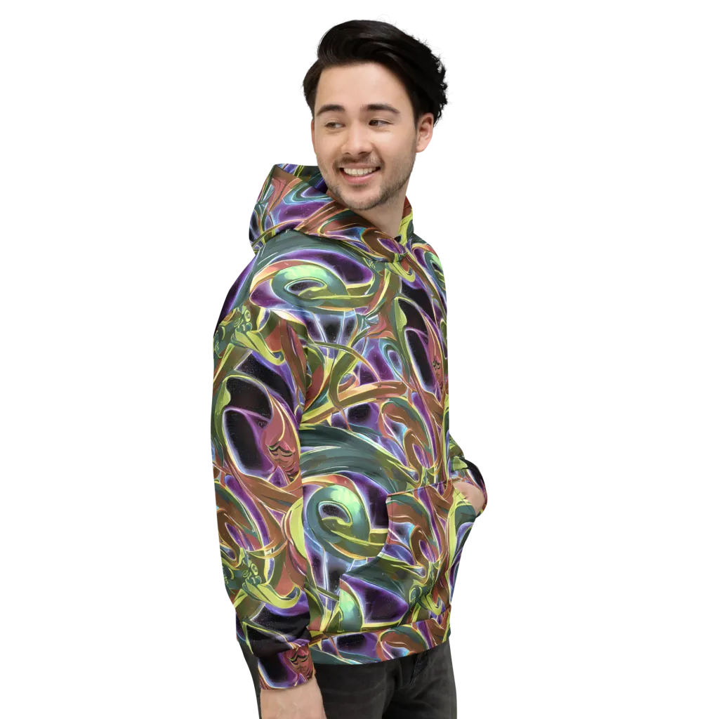 Electric Guava on Hoodie — Right