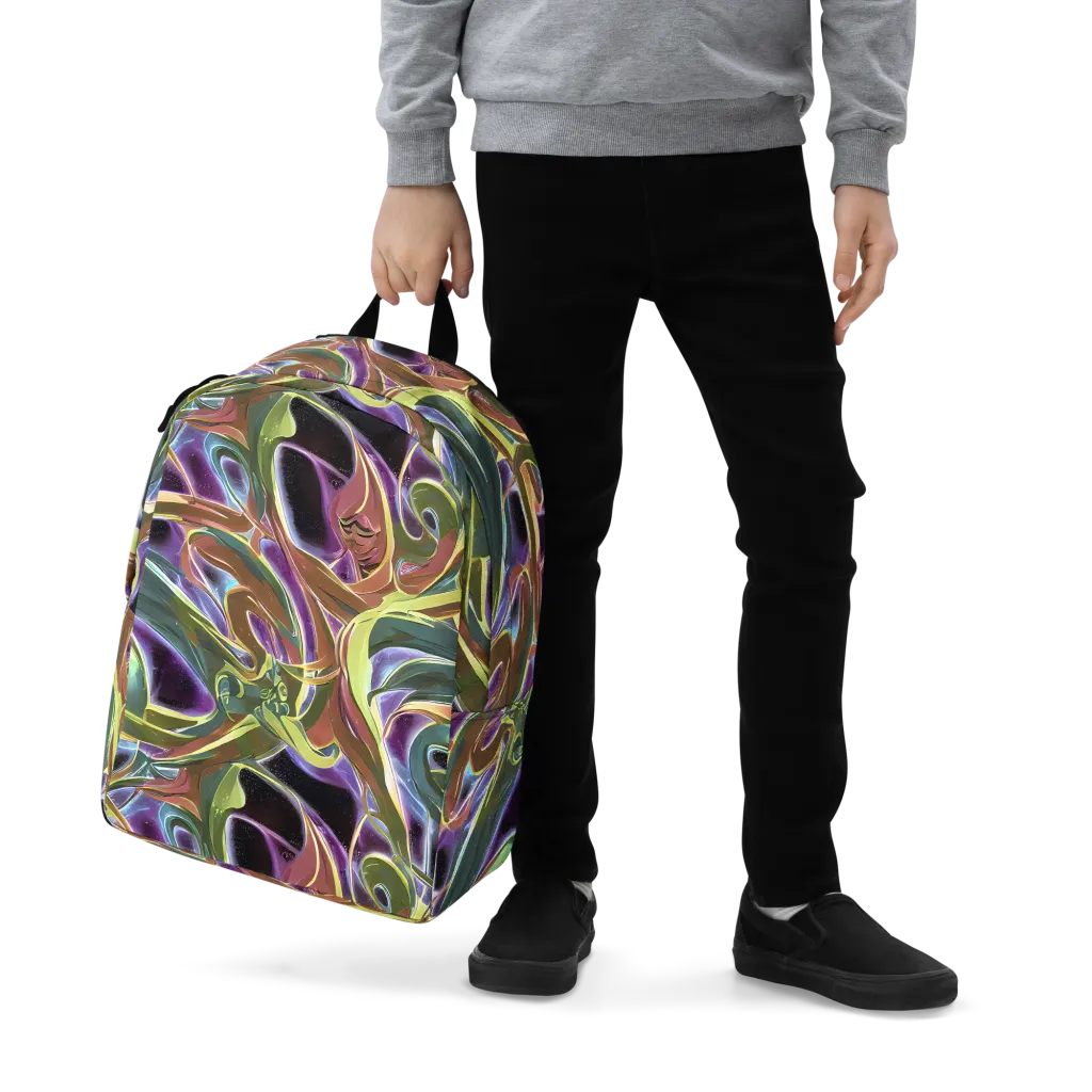 Electric Guava on Minimalist Backpack — Zoomed-in