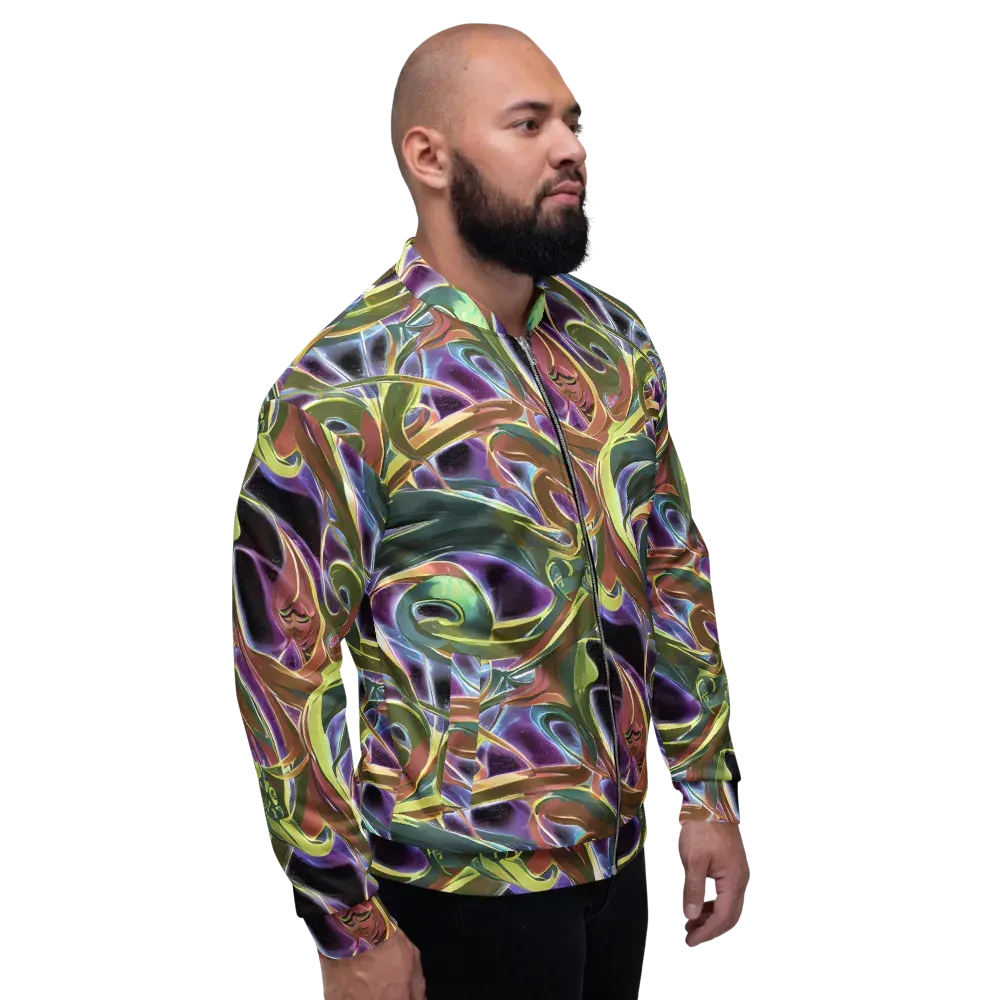 Electric Guava on Bomber Jacket — Right