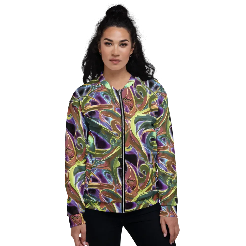 Electric Guava on Bomber Jacket — Front