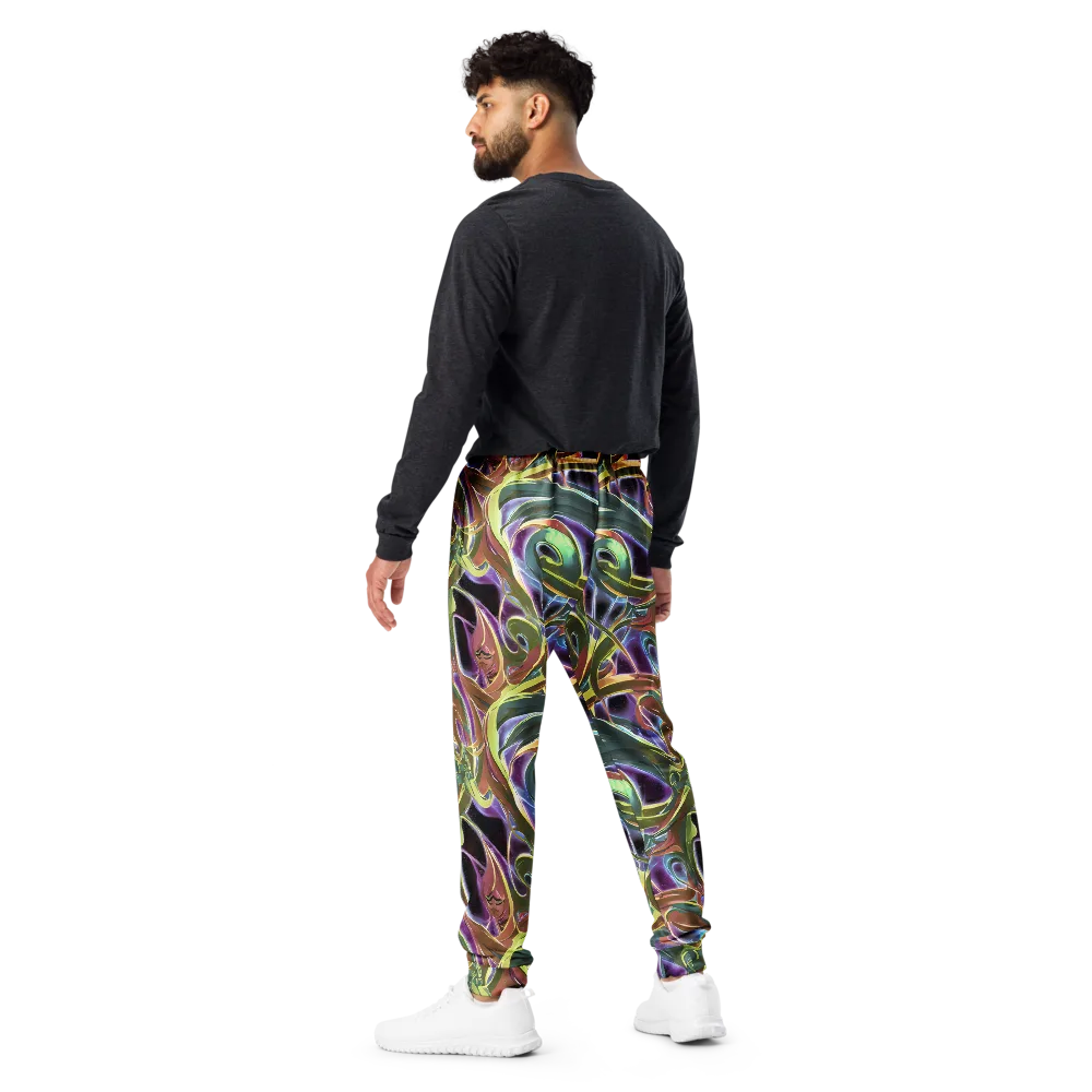 Electric Guava on Men's Joggers — Back