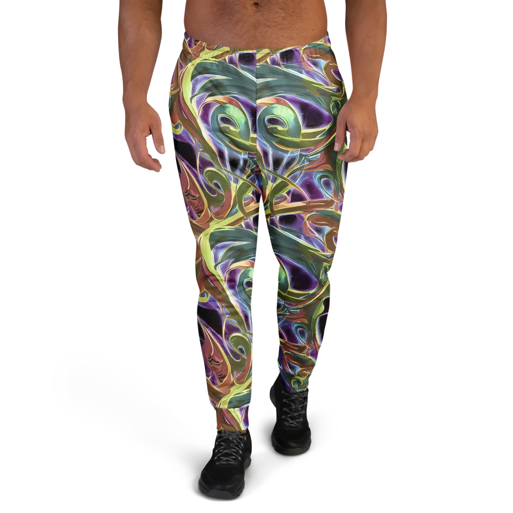Electric Guava on Men's Joggers — Front