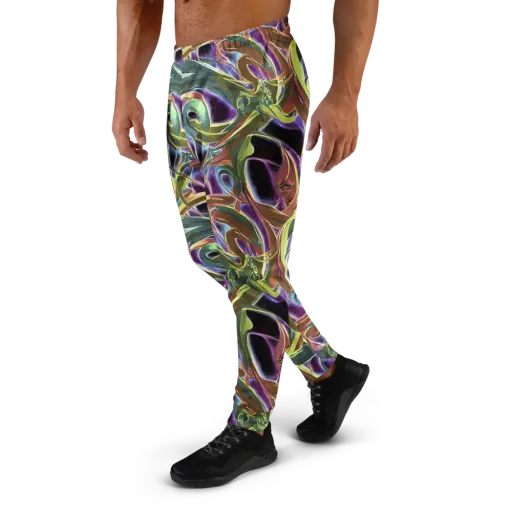 Electric Guava on a Men's Joggers