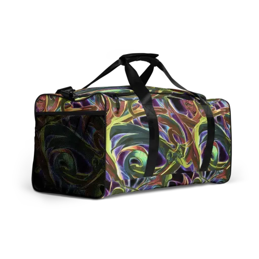 Electric Guava on a Duffle Bag