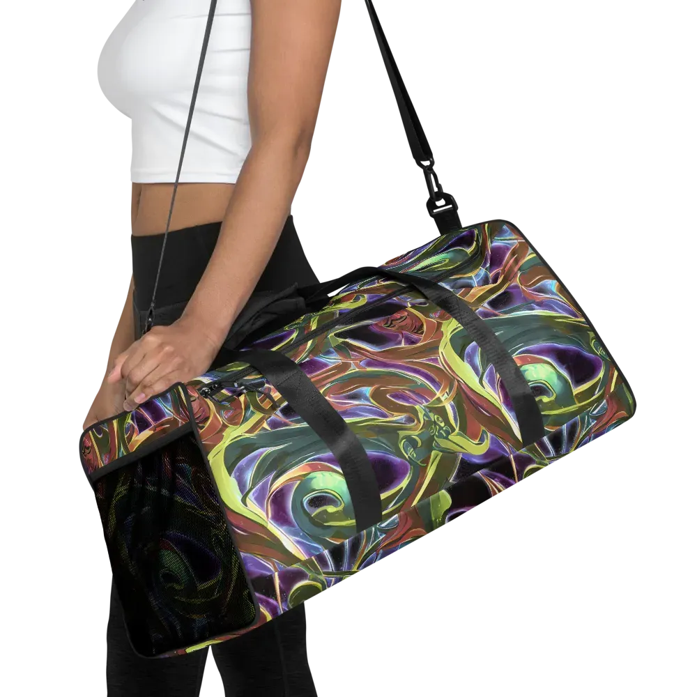Electric Guava on Duffle Bag — Front