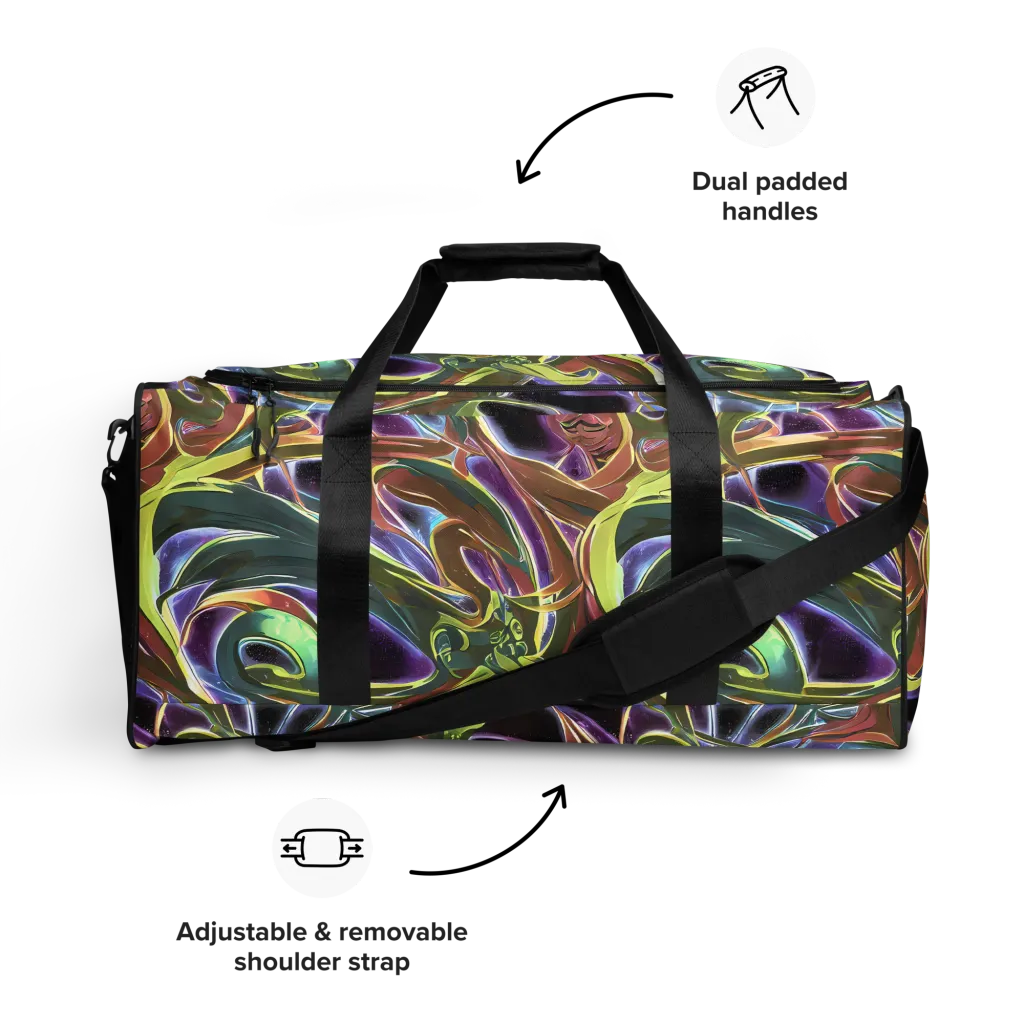 Electric Guava on Duffle Bag — Front