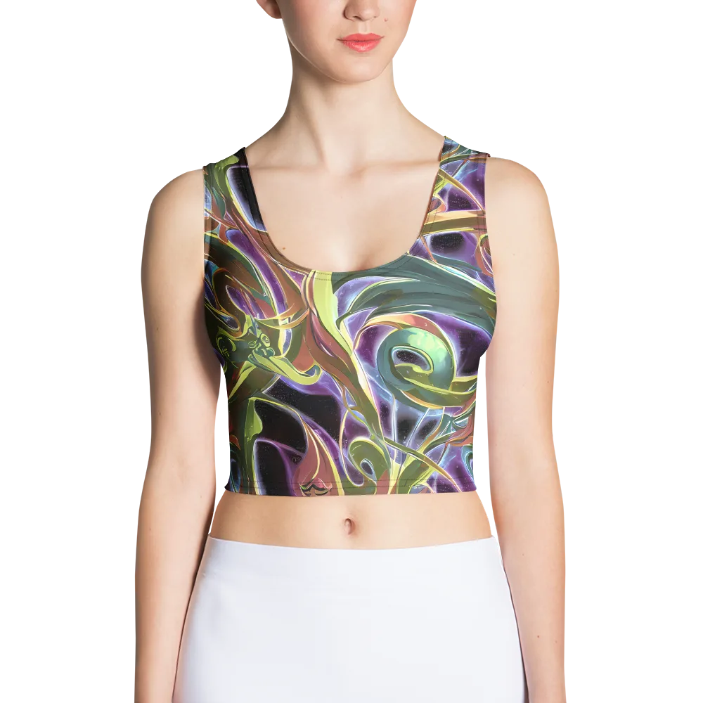 Electric Guava on Crop Top — Front