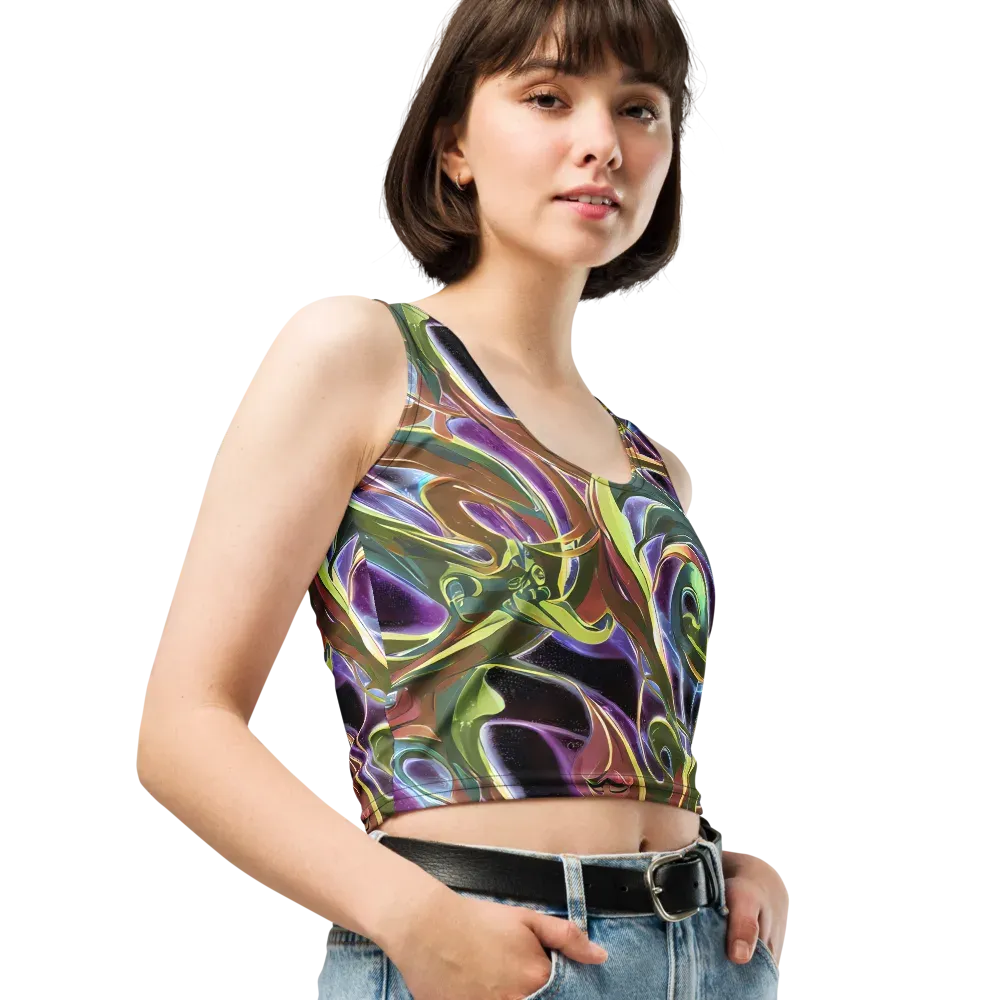 Electric Guava on Crop Top — Right Front