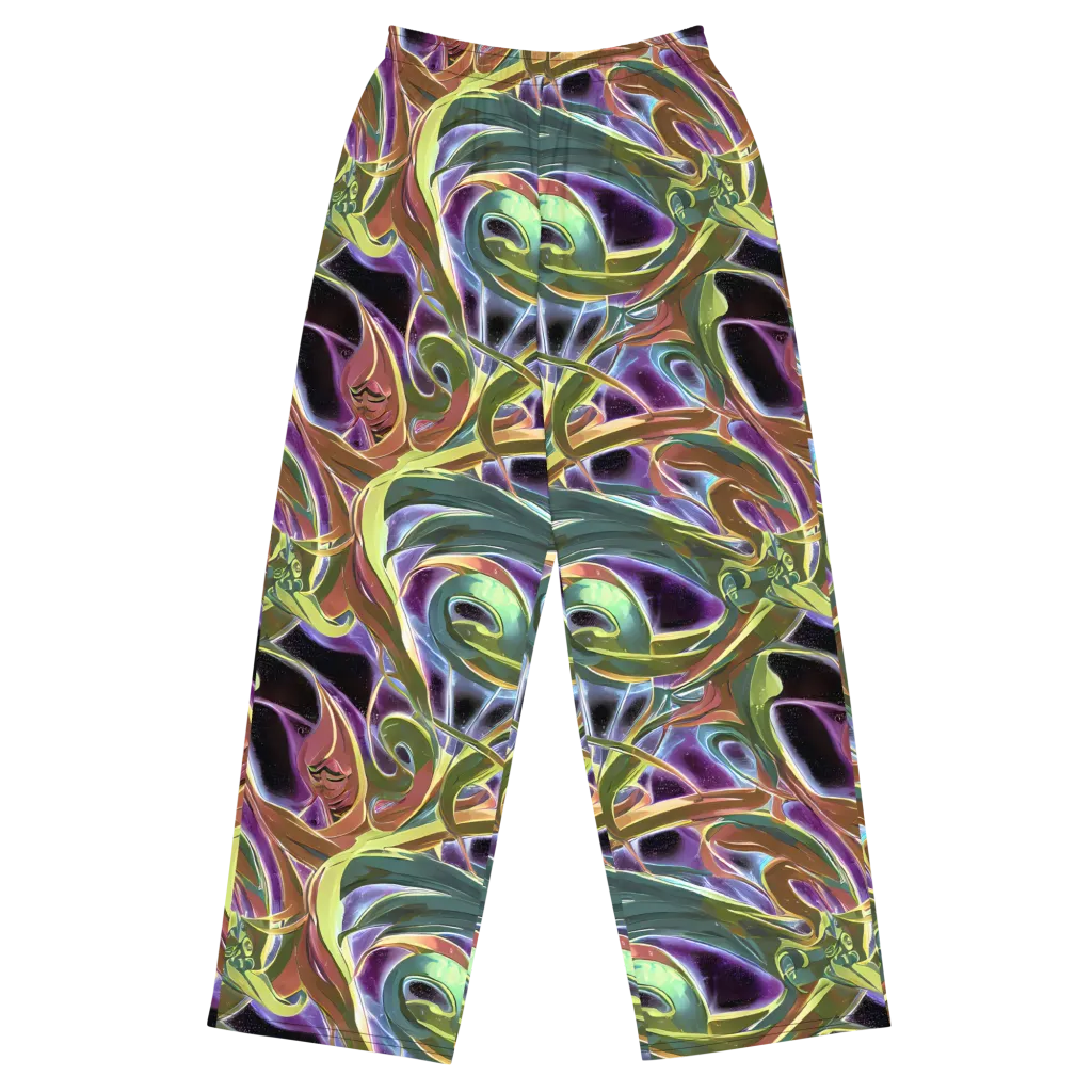 Electric Guava on Wide-Leg Pants — Front