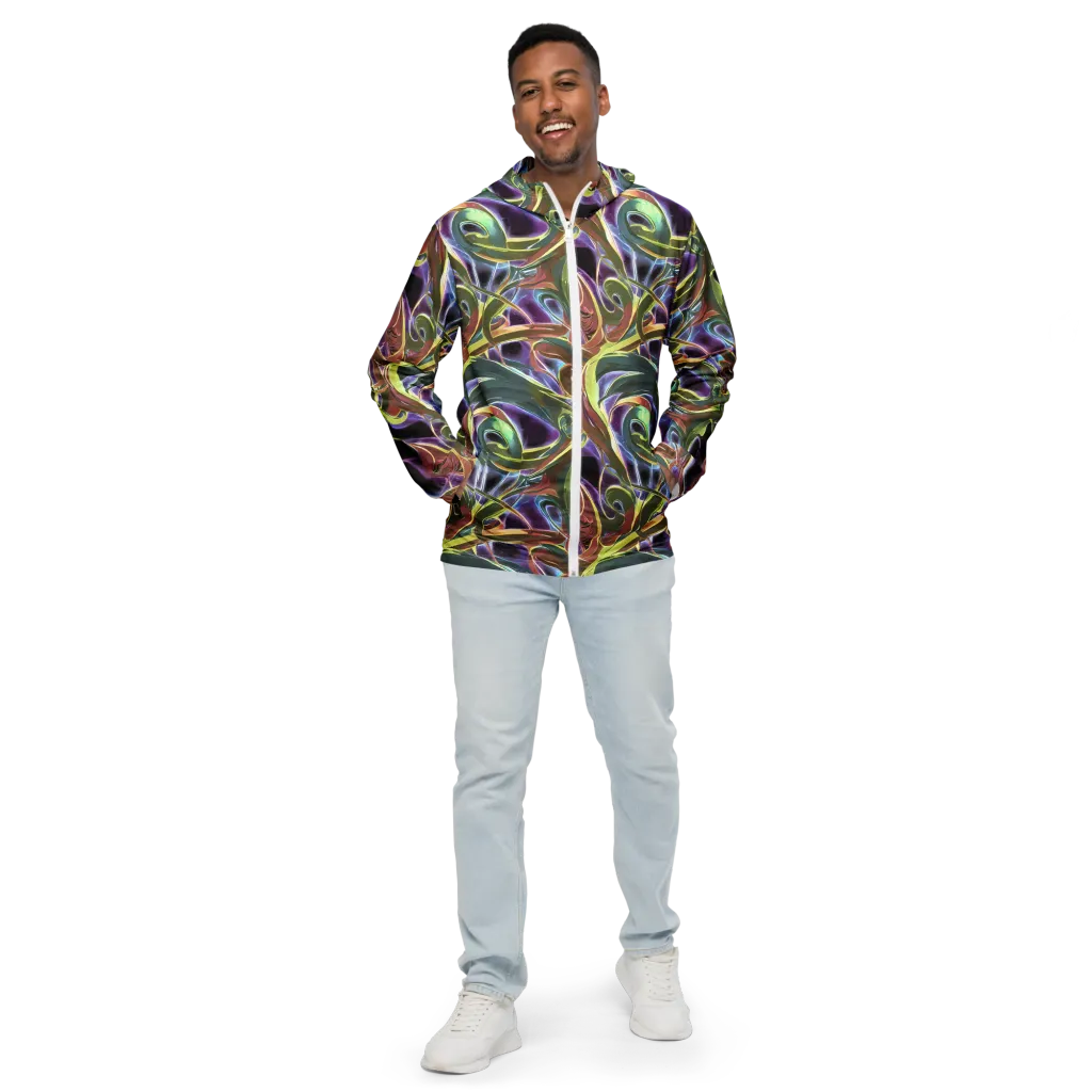 Electric Guava on Men's Windbreaker — Front