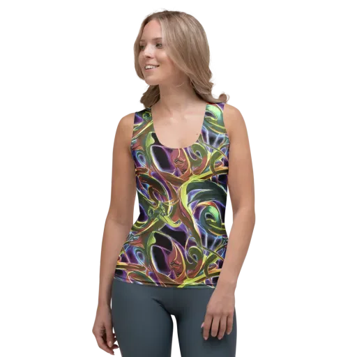 Electric Guava on a Women's Tank Top