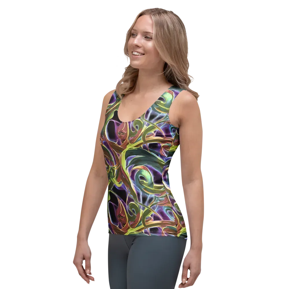Electric Guava on Women's Tank Top — Left Front