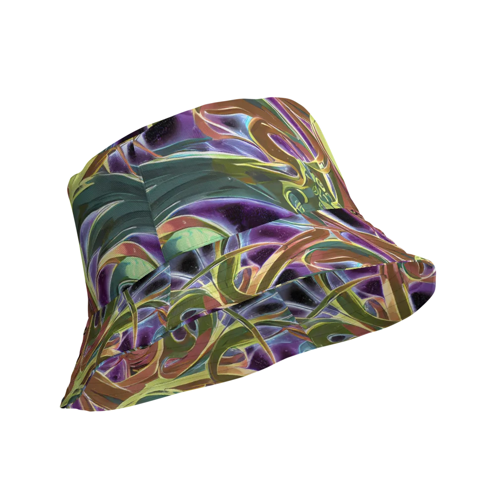 Electric Guava on Reversible Bucket Hat — Product details Outside
