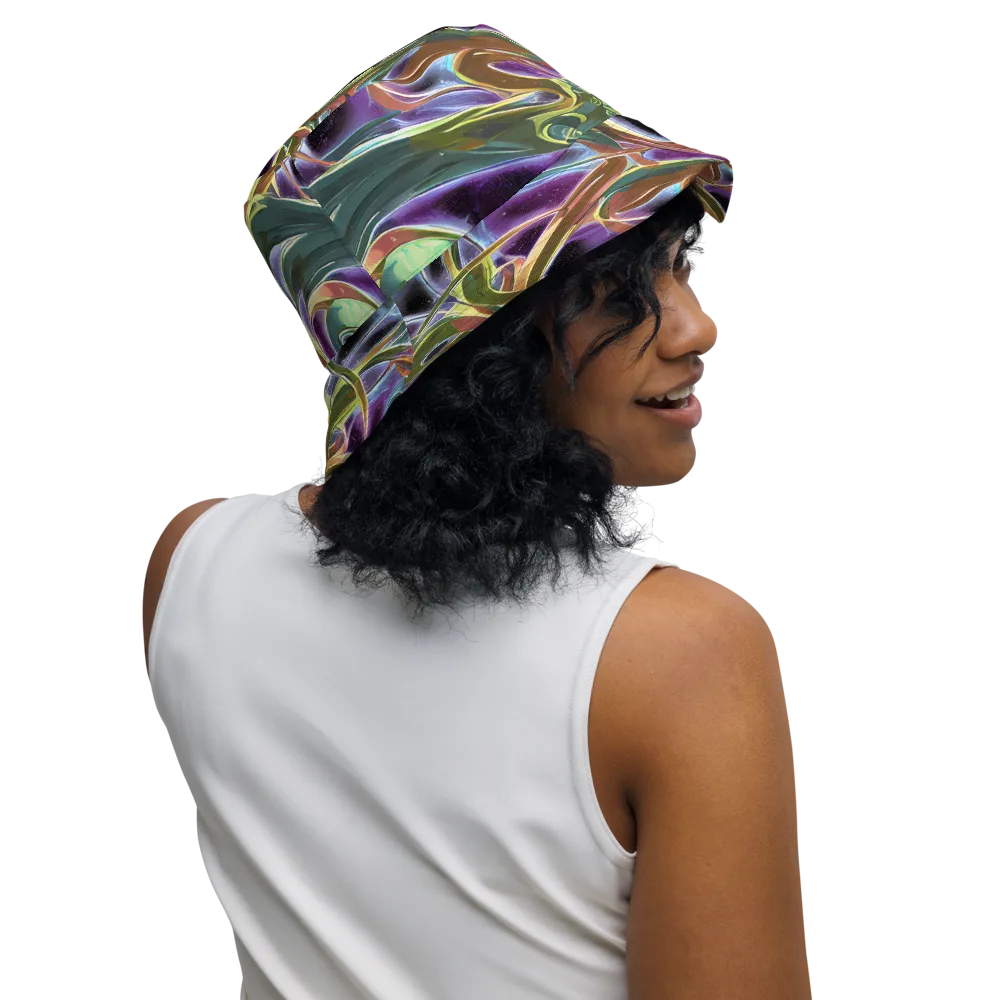 Electric Guava on Reversible Bucket Hat — Right Outside