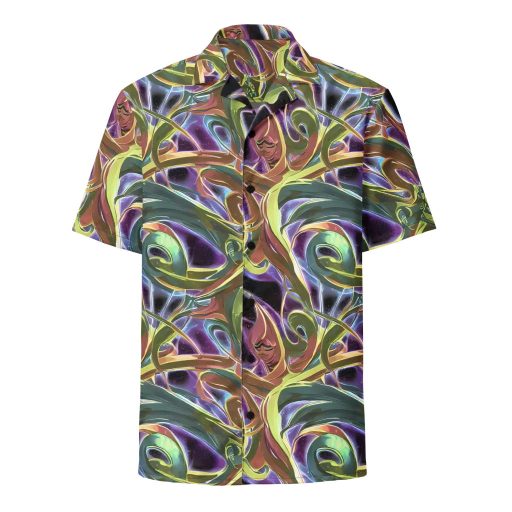 Electric Guava on Button Shirt — Front