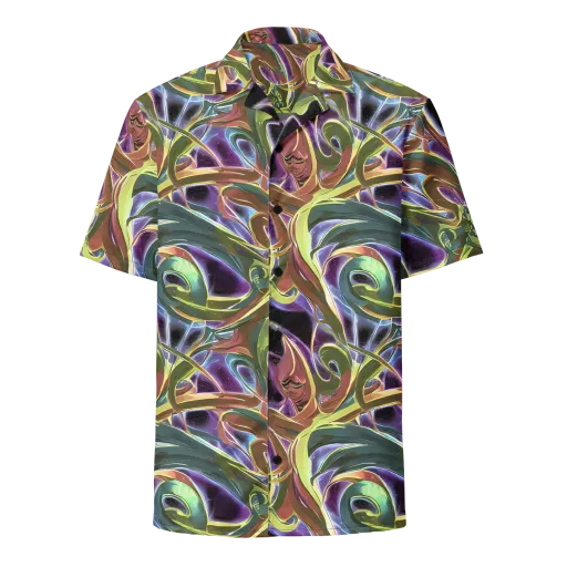 Electric Guava on a Button Shirt
