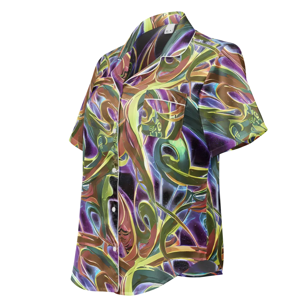 Electric Guava on Women's Short Sleeve Pajama Top — Left Front