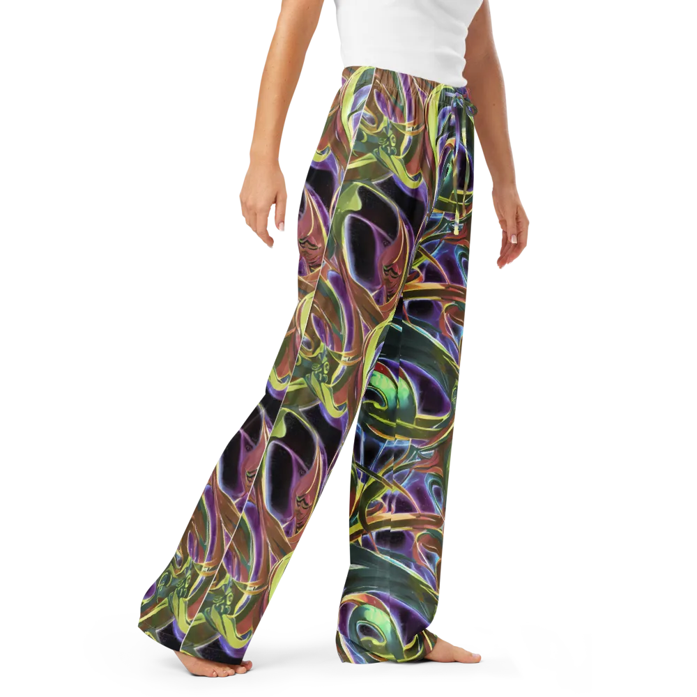 Electric Guava on Women's Pajama Pants — Right Front