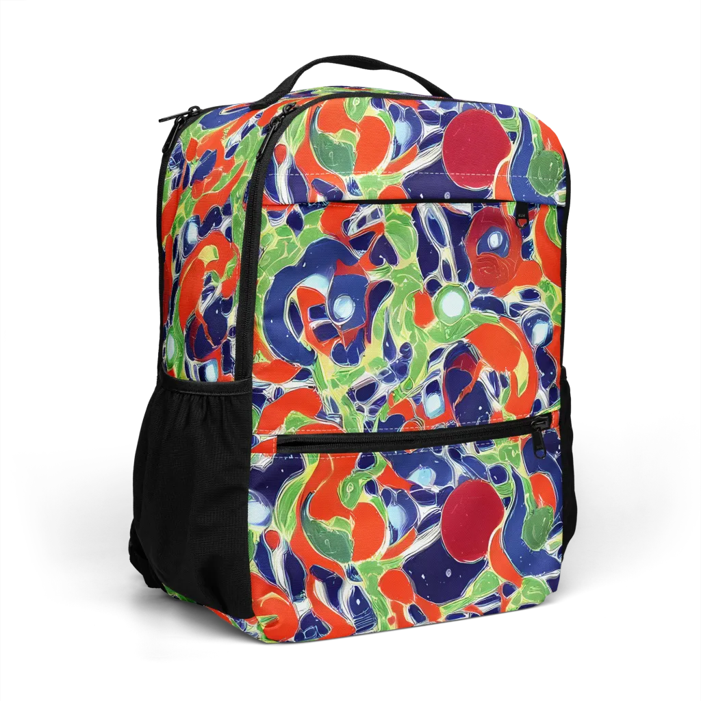 Neon Riviera on Utility Backpack — Right Front