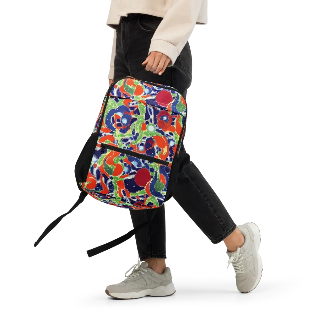 Neon Riviera on Utility Backpack — Front