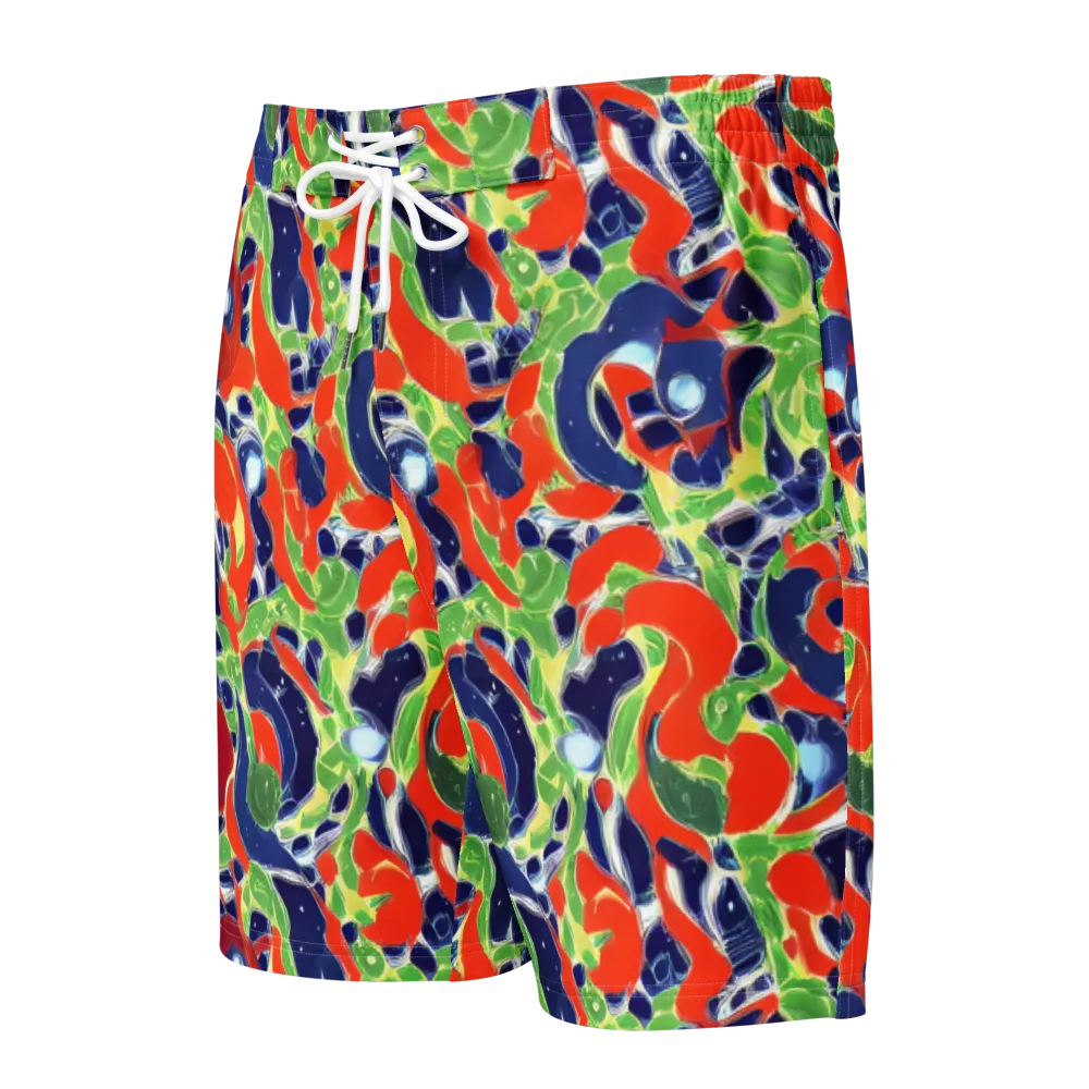 Neon Riviera on Men's Board Shorts — Front