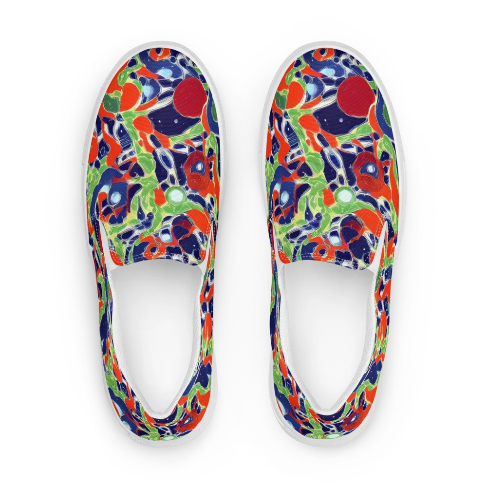 Neon Riviera on Women's Slip-On Canvas Shoes — Front