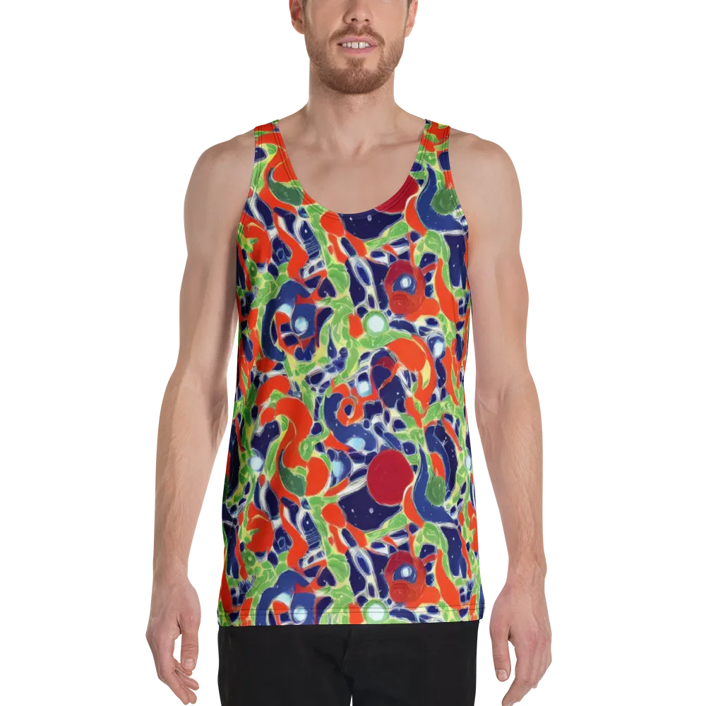 Neon Riviera on Men's Tank Top — Front