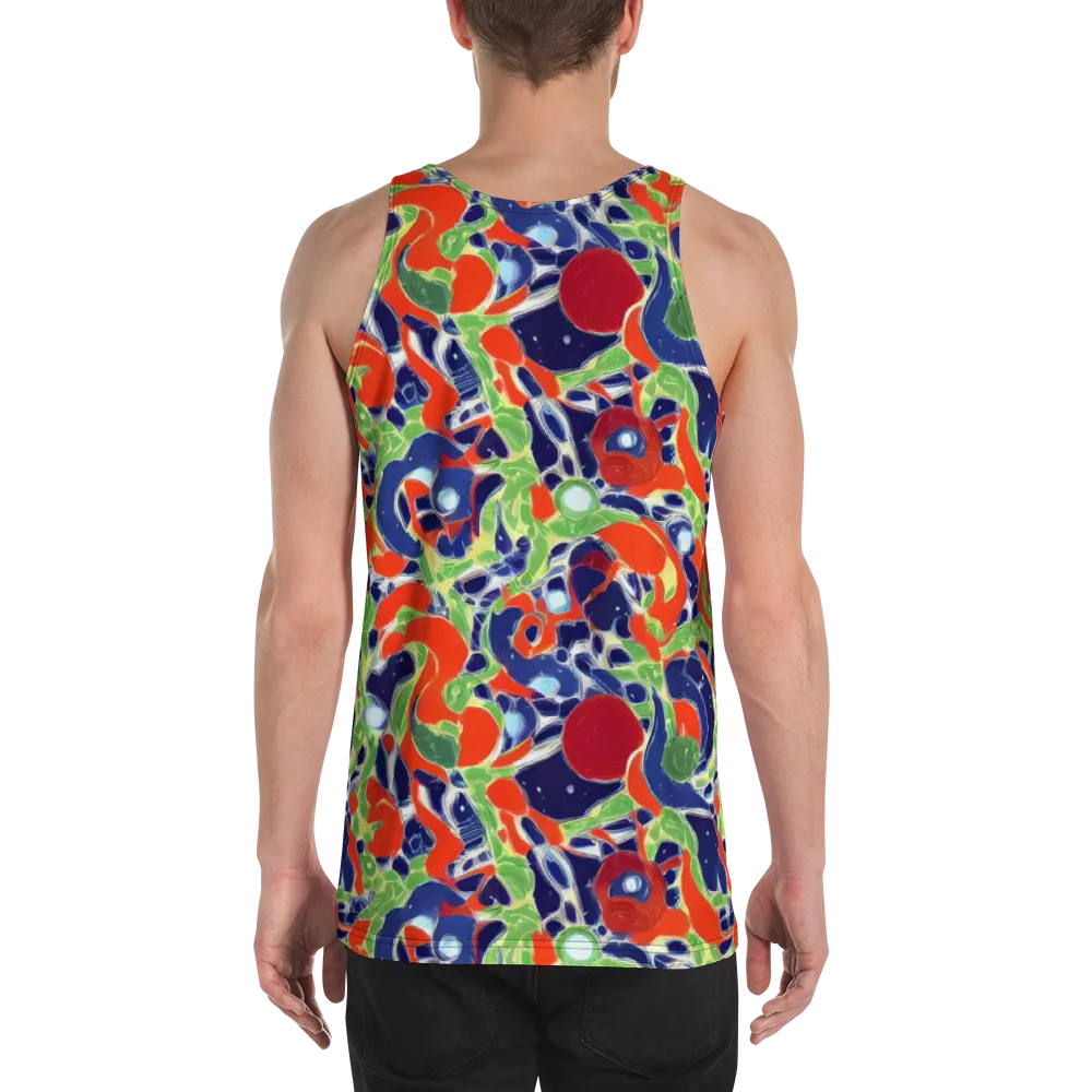 Neon Riviera on Men's Tank Top — Back
