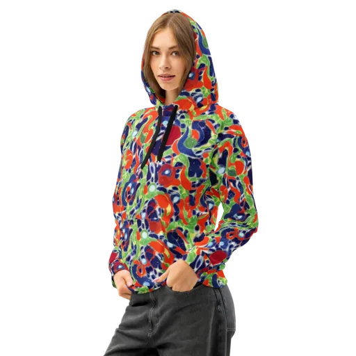 Neon Riviera on a Cotton Hoodie