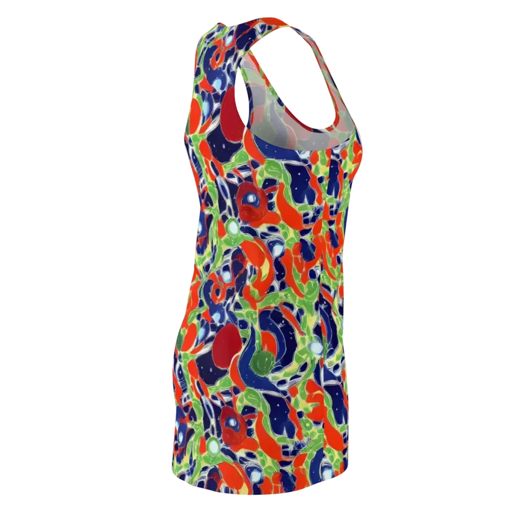 Neon Riviera on Racerback Dress — Back Side