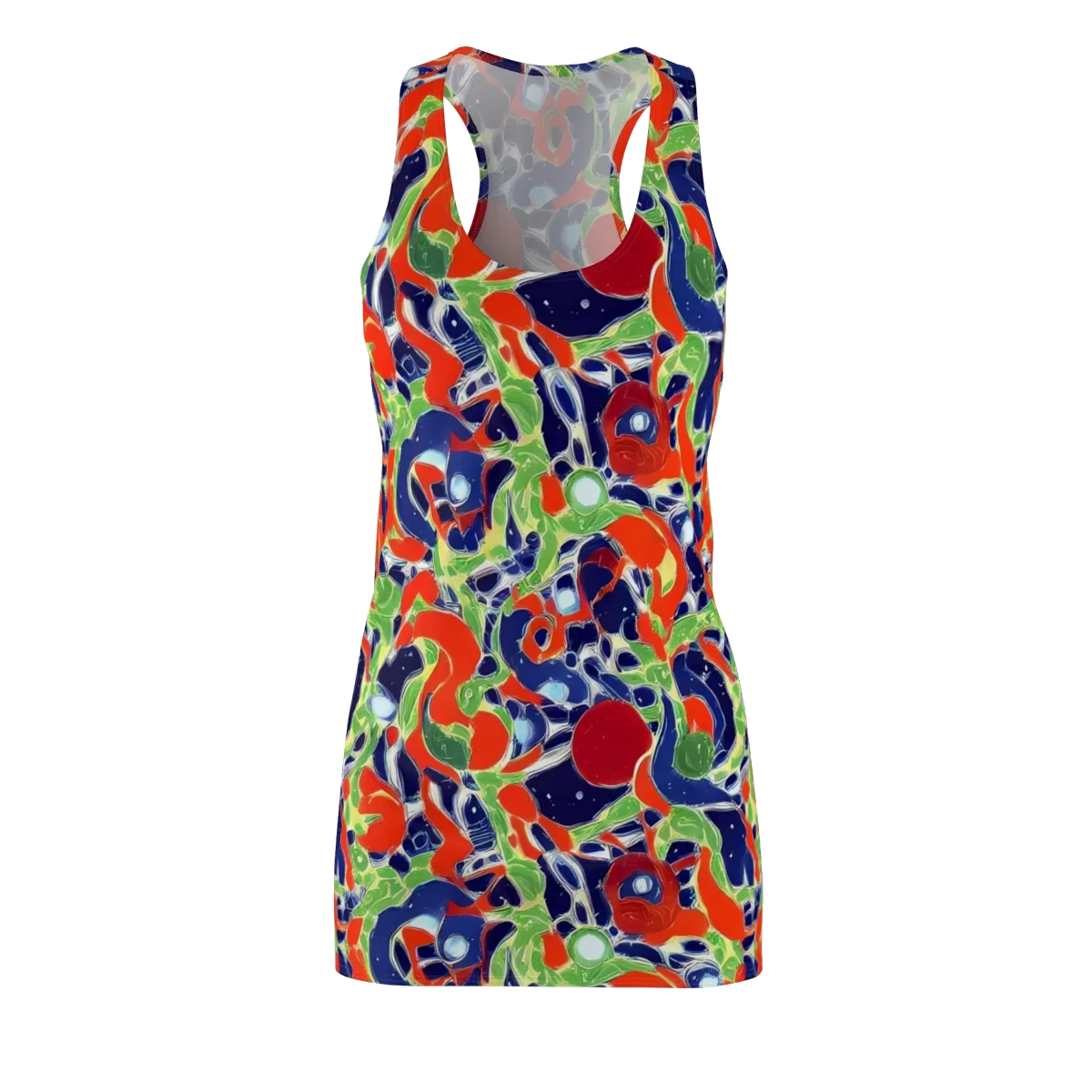 Neon Riviera on Racerback Dress — Front