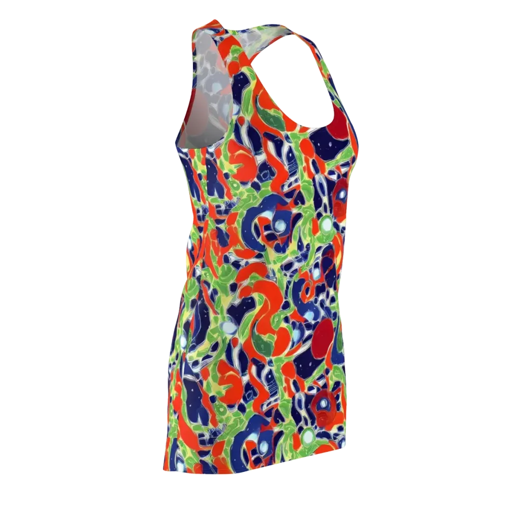 Neon Riviera on Racerback Dress — Front Side