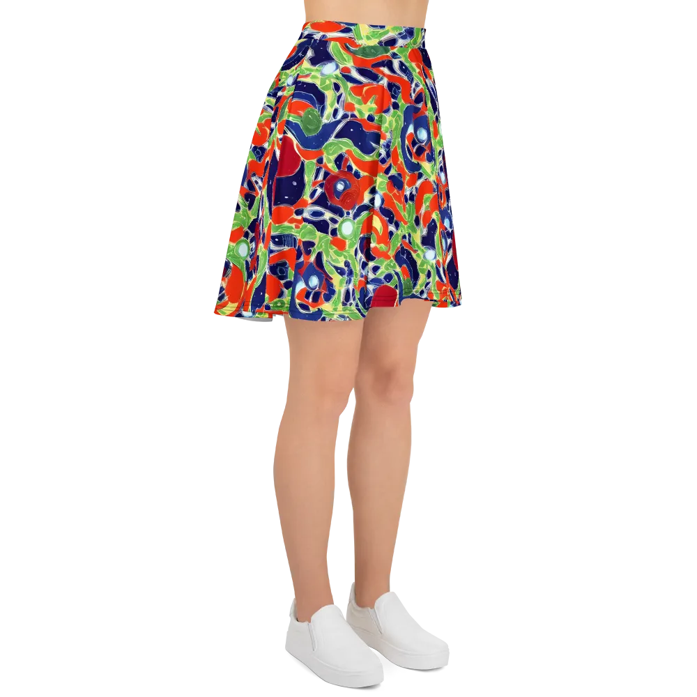 Neon Riviera on Skater Skirt — Right