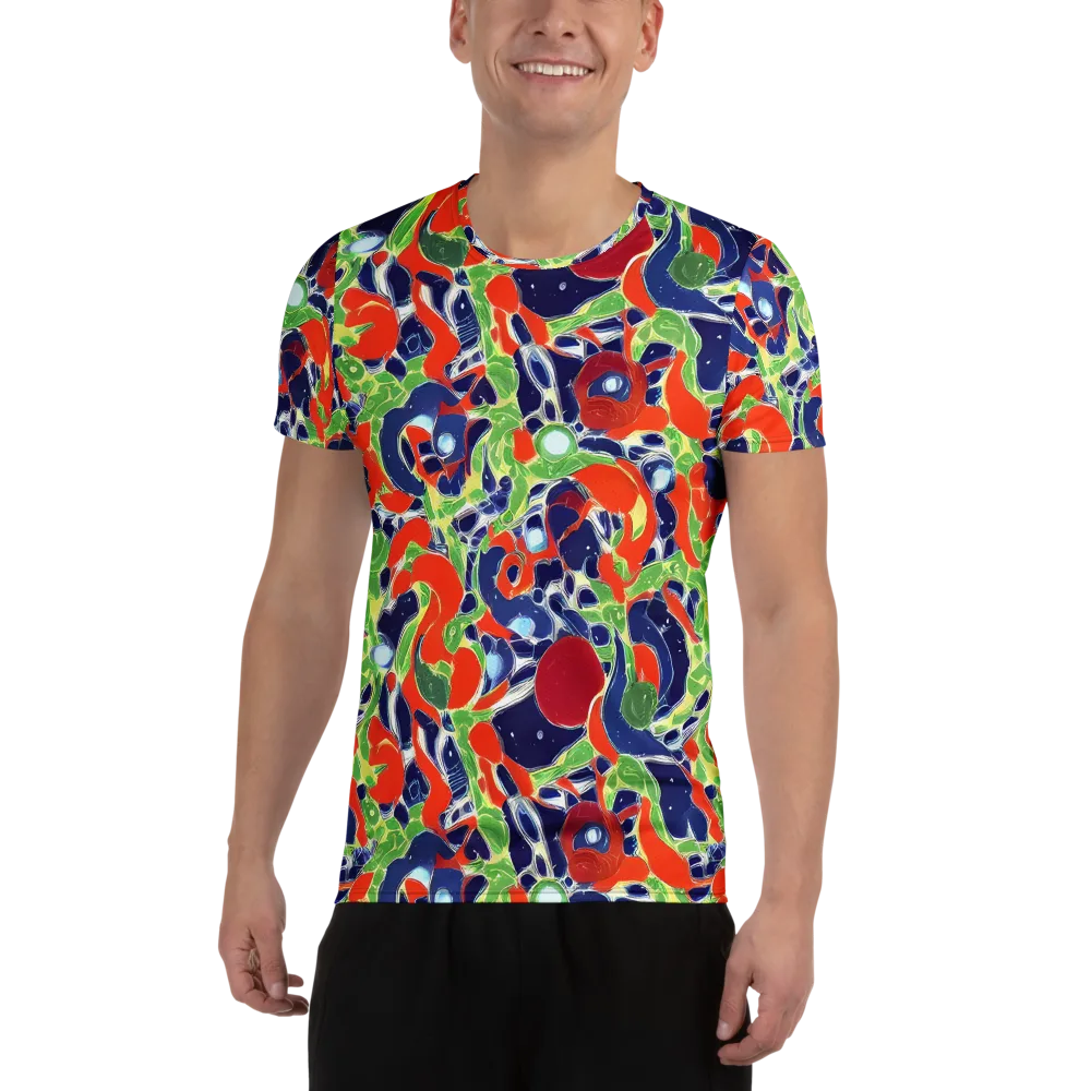 Neon Riviera on Men's Athletic T-Shirt — Front