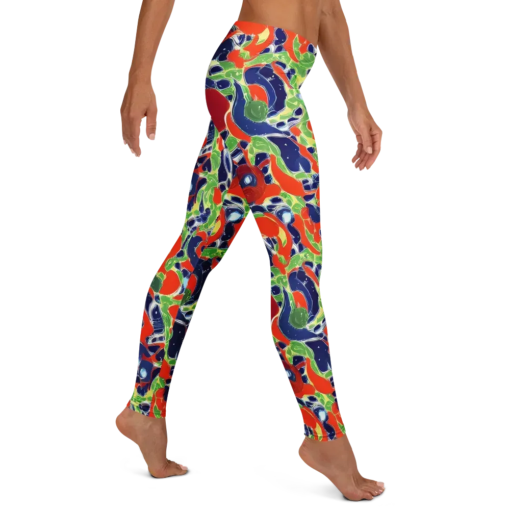 Neon Riviera on Leggings — Right