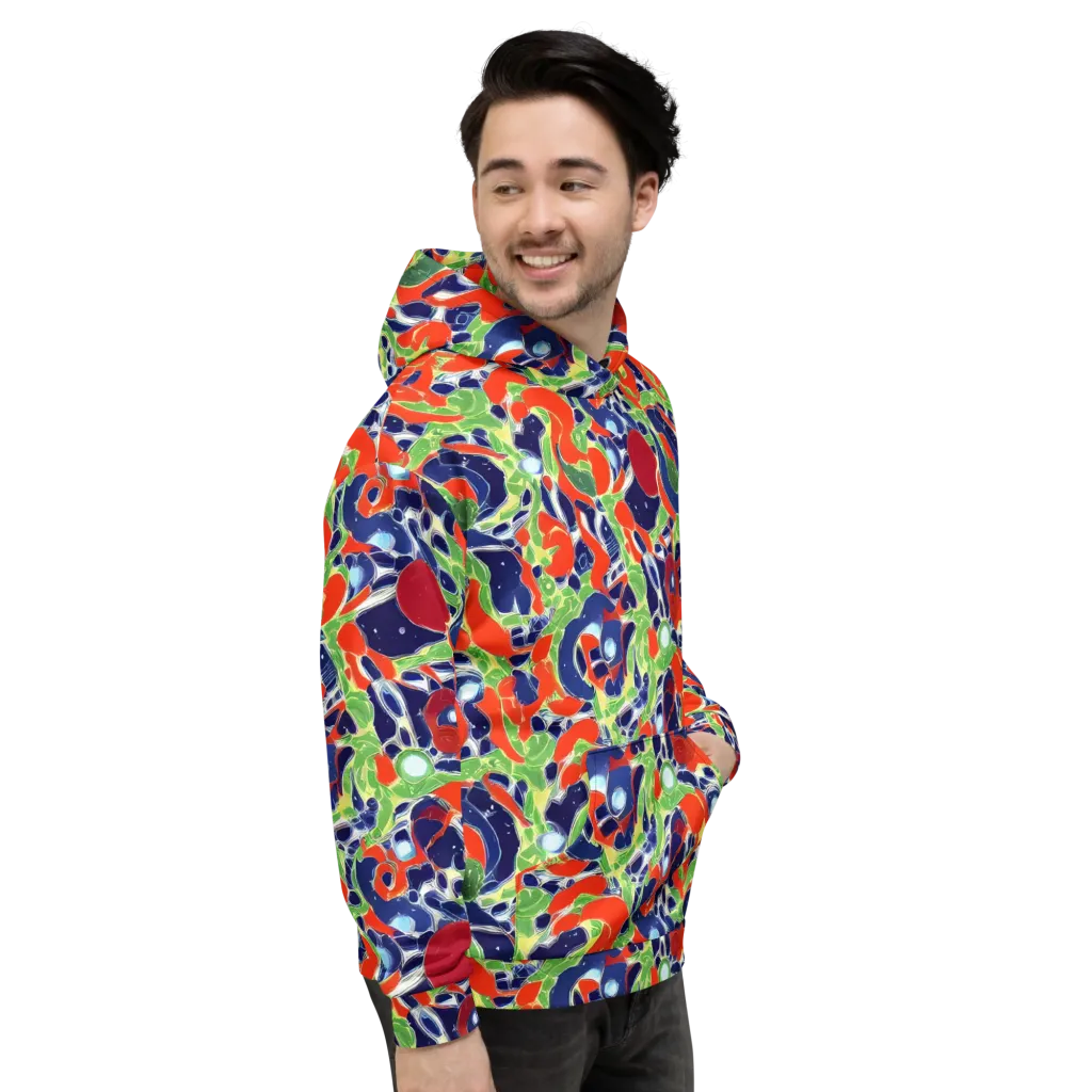 Neon Riviera on Hoodie — Right