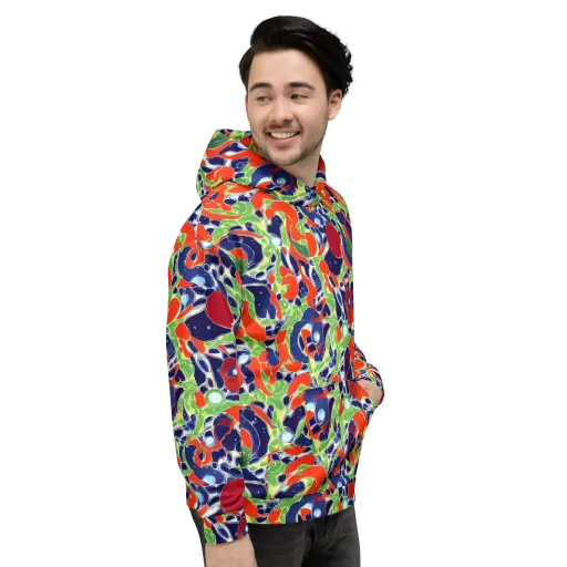 Neon Riviera on a Hoodie