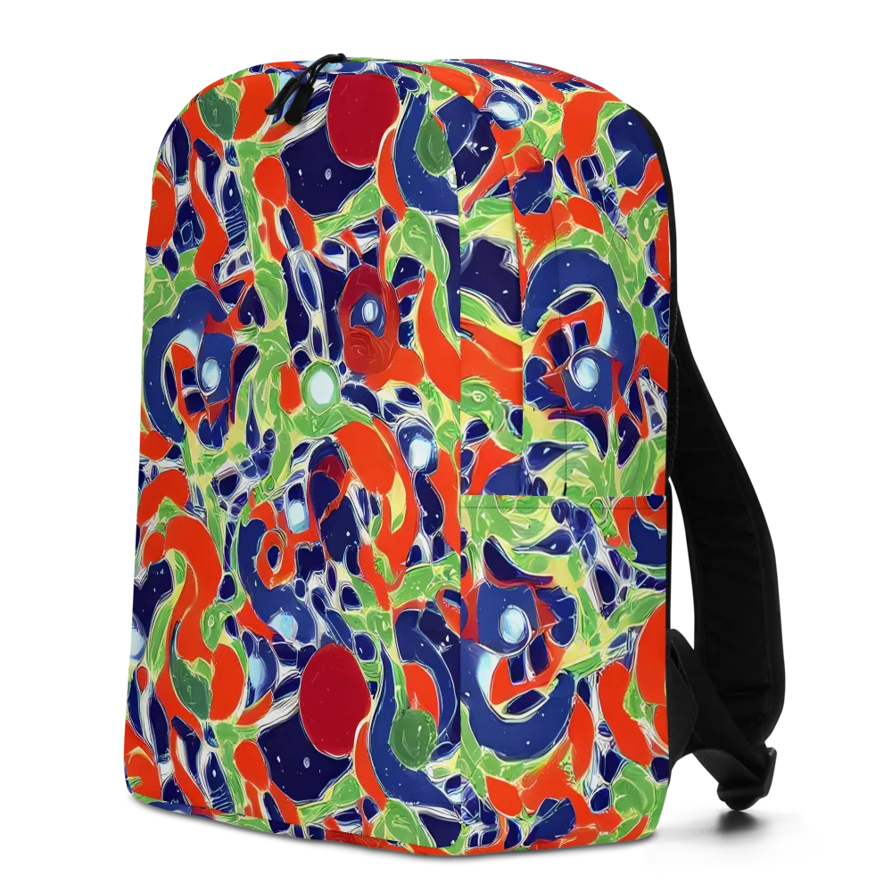 Neon Riviera on Minimalist Backpack — Left
