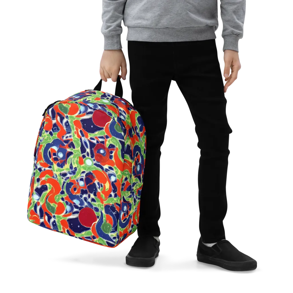 Neon Riviera on Minimalist Backpack — Zoomed-in