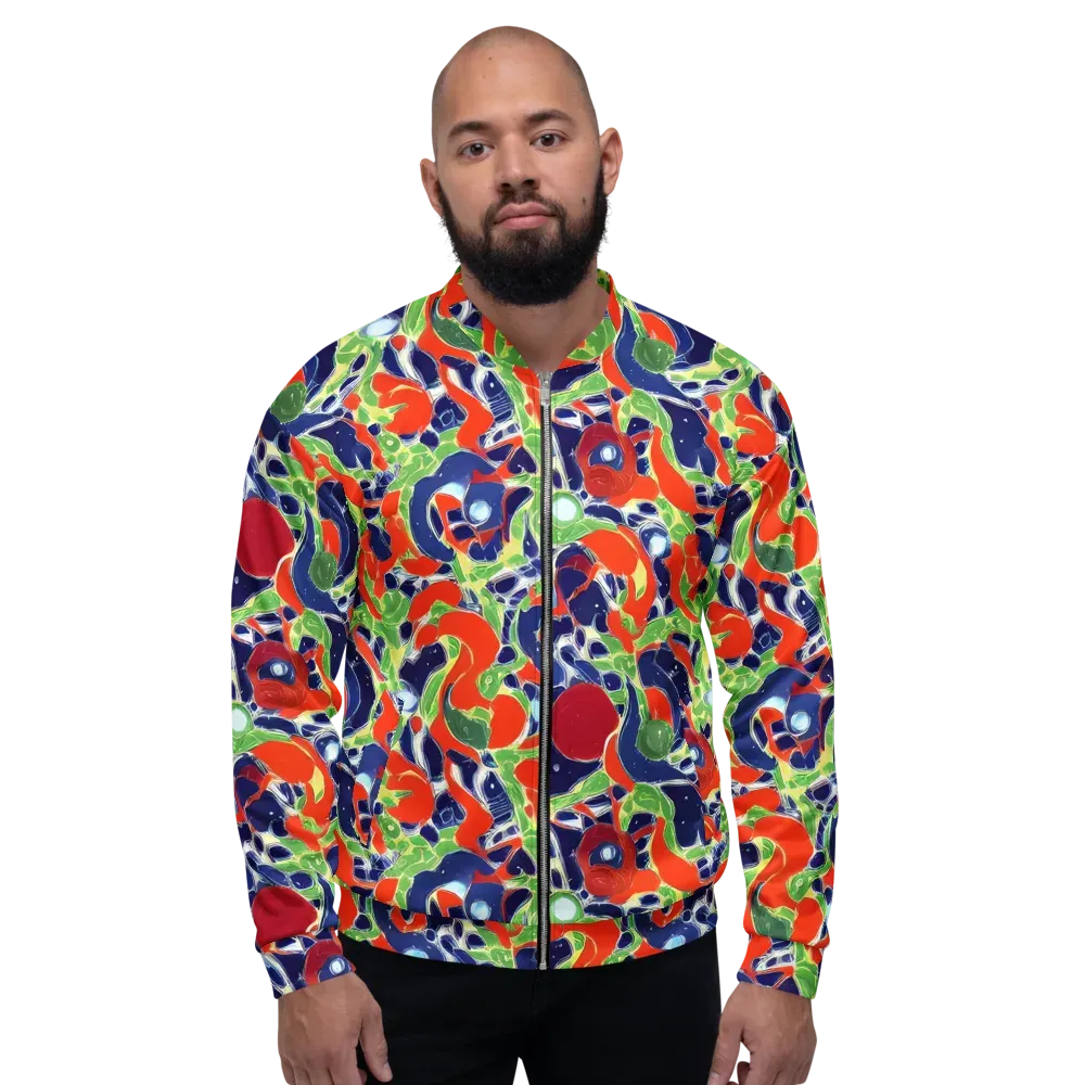 Neon Riviera on Bomber Jacket — Front