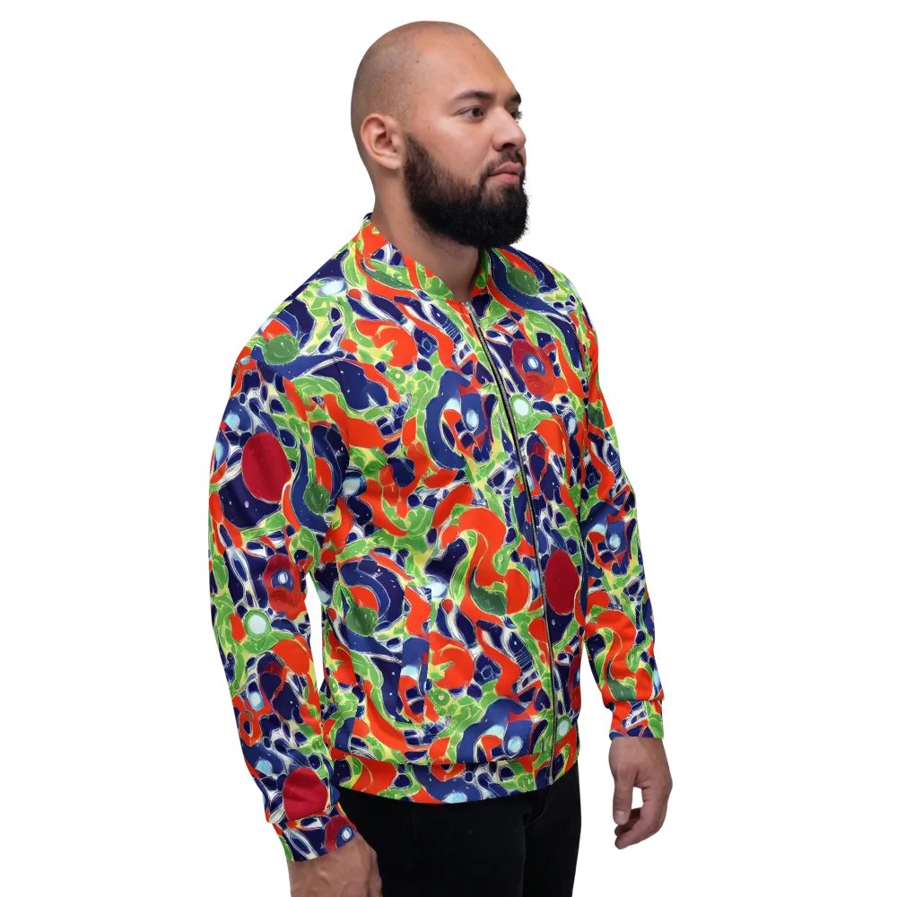 Neon Riviera on Bomber Jacket — Right