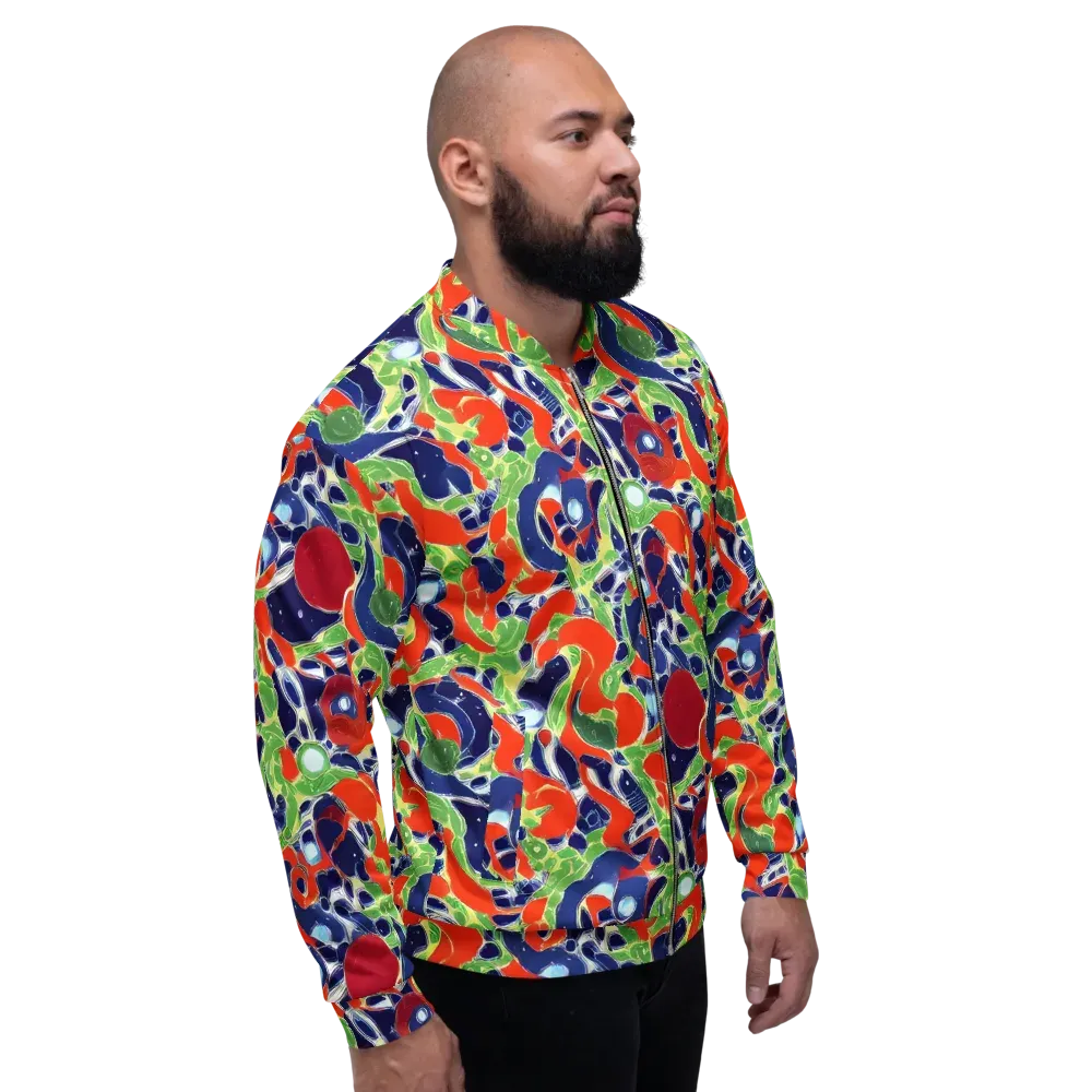 Neon Riviera on Bomber Jacket — Right