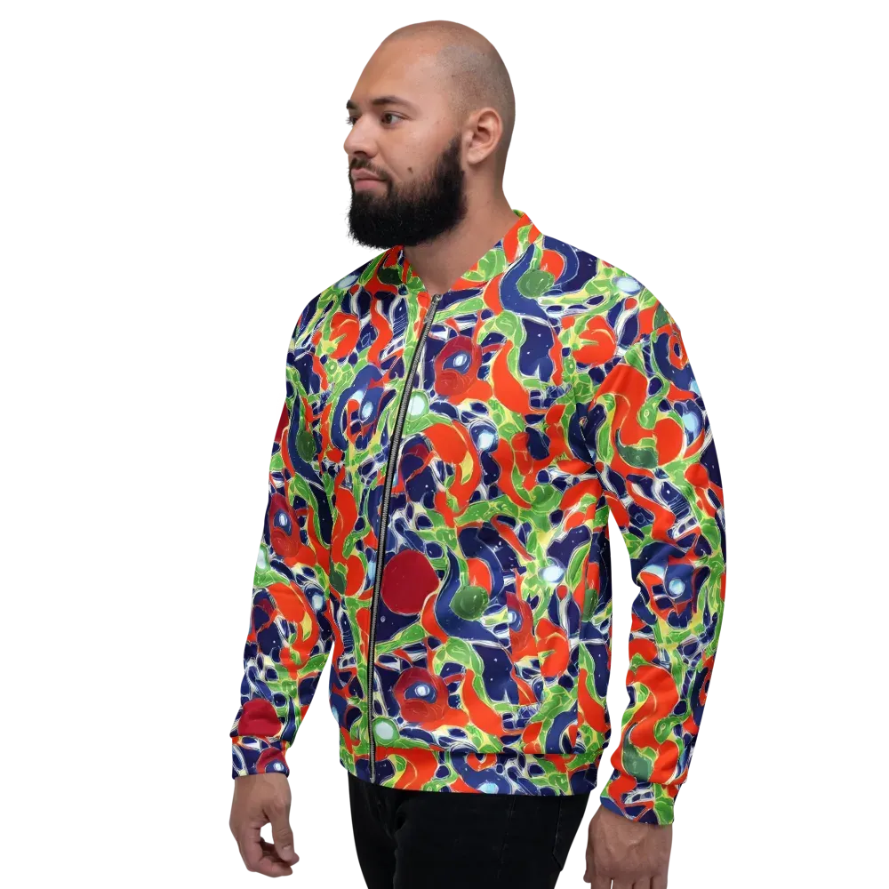 Neon Riviera on Bomber Jacket — Left