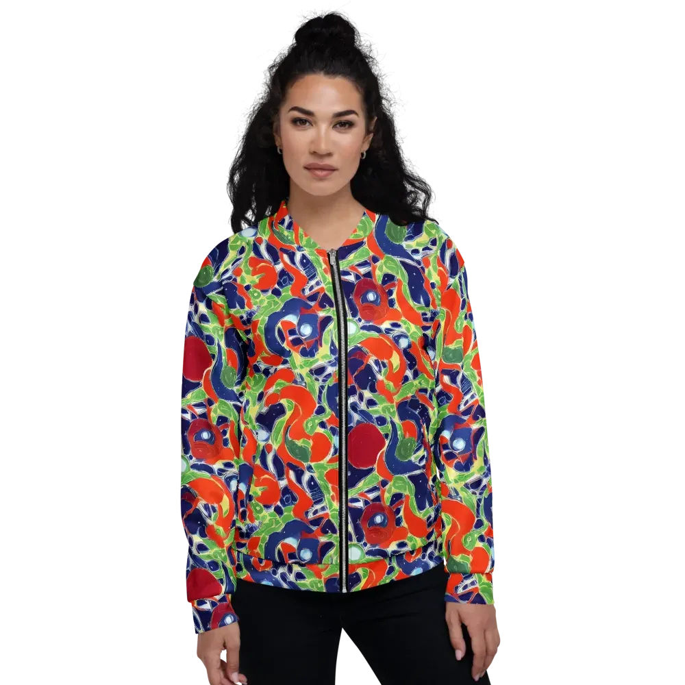 Neon Riviera on Bomber Jacket — Front