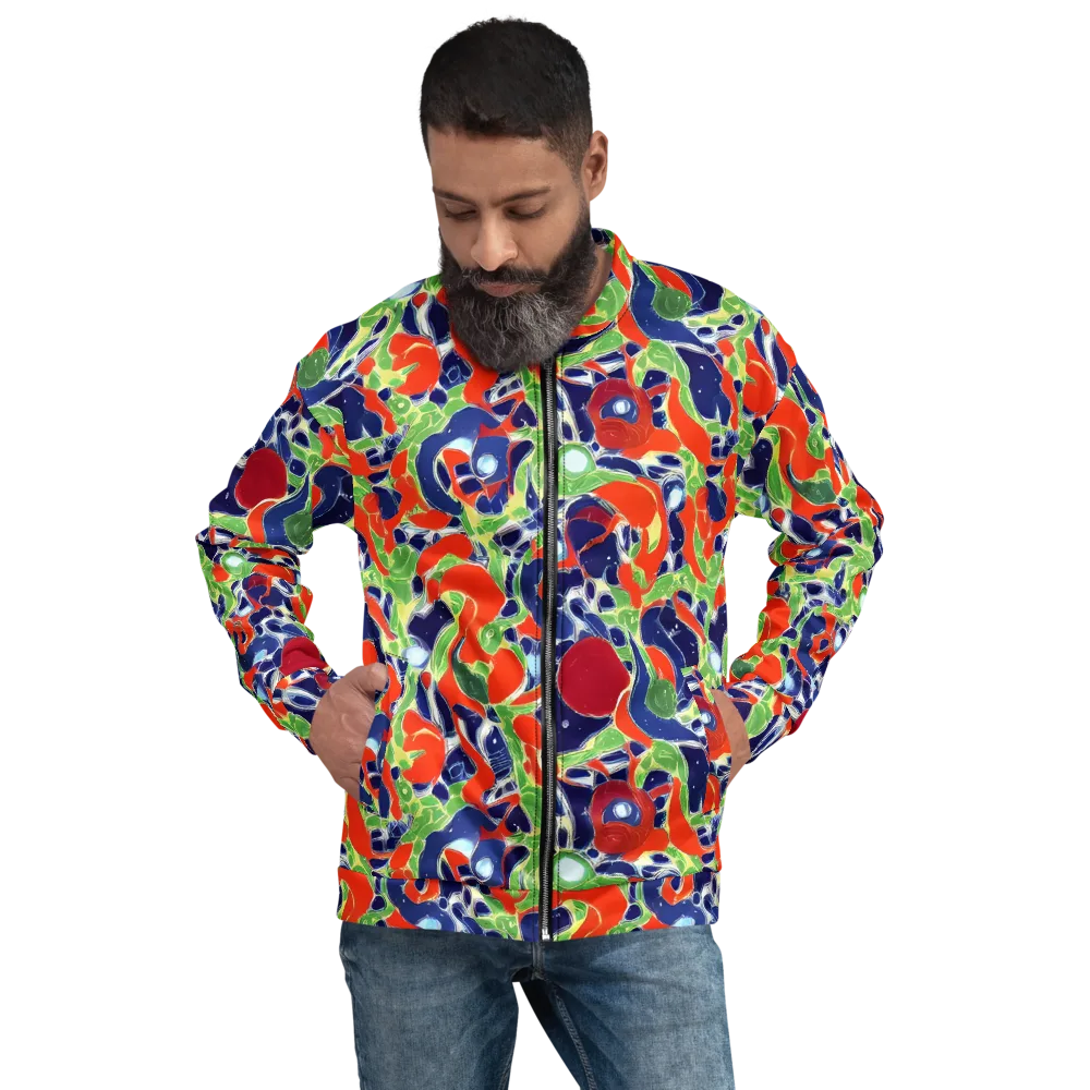 Neon Riviera on Bomber Jacket — Front