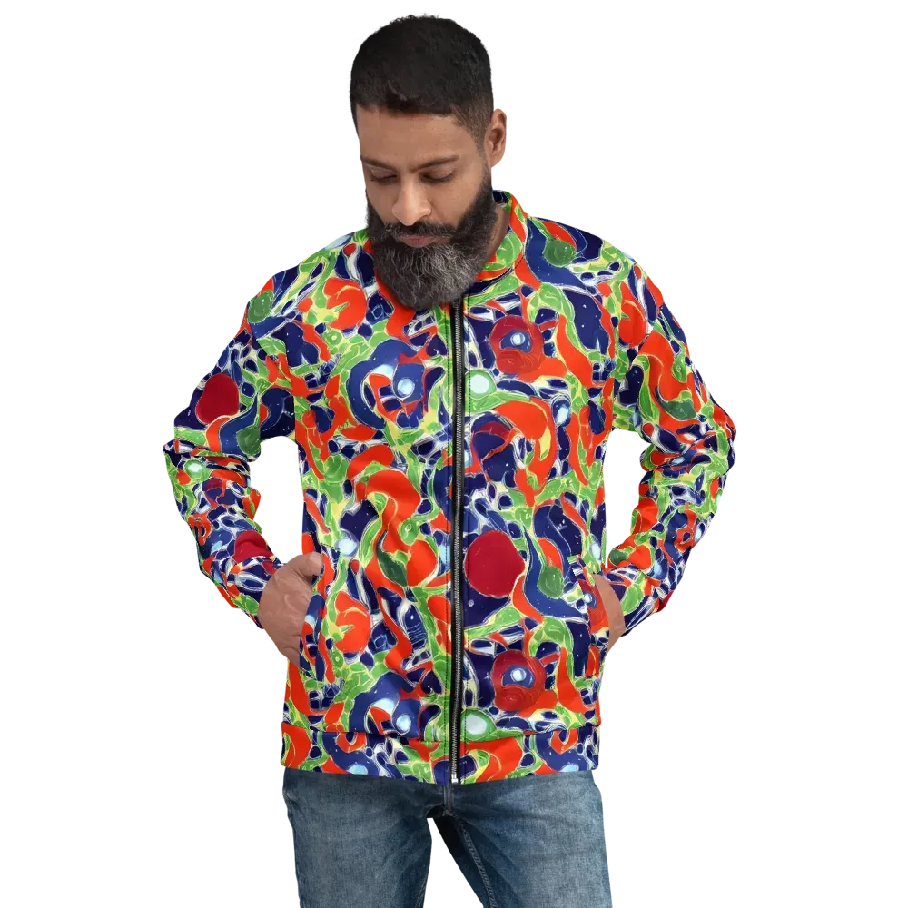 Neon Riviera on Bomber Jacket — Front