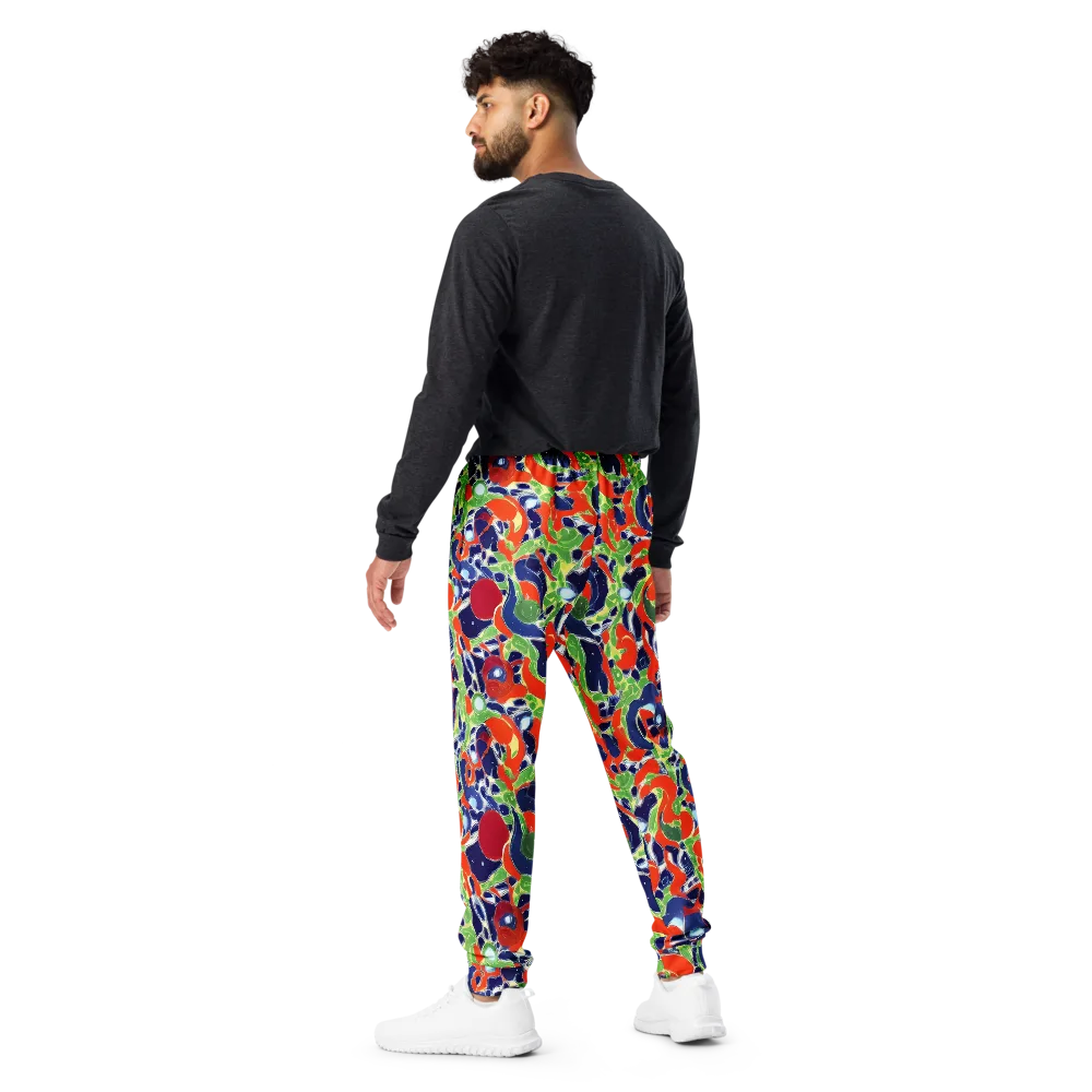 Neon Riviera on Men's Joggers — Back