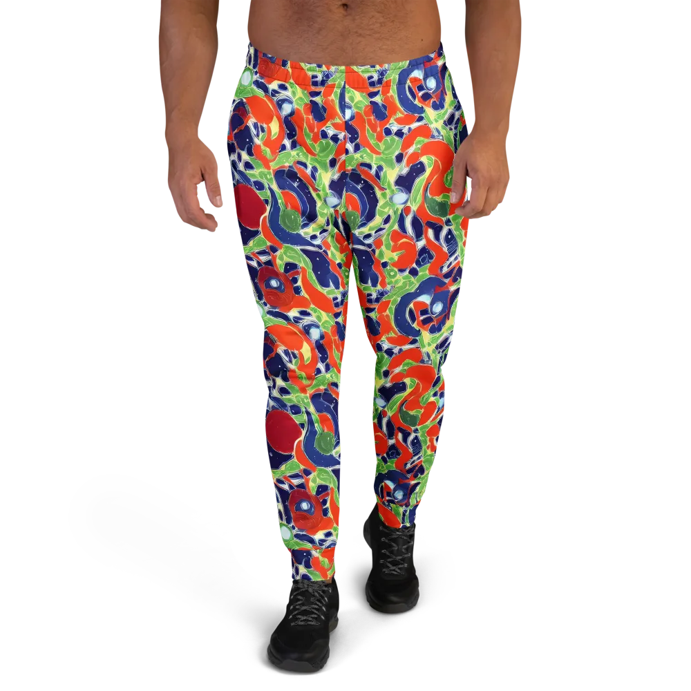 Neon Riviera on Men's Joggers — Front