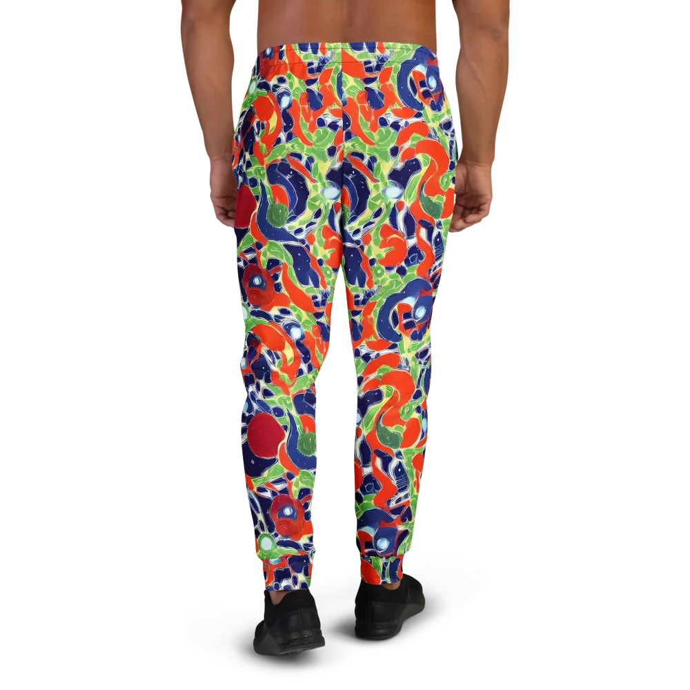 Neon Riviera on Men's Joggers — Back