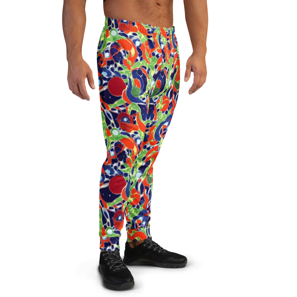 Neon Riviera on Men's Joggers — Right